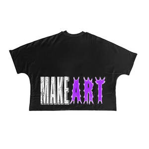 เสื้อครอป Boxy คอตตอนโอเวอร์ไซส์สำหรับผู้ชายเสื้อครอปแขนสั้นทรงโอเวอร์ไซส์สำหรับ100% บริการ OEM - Product Image 4