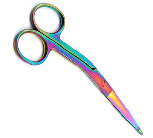 Profesional de acero inoxidable colorido precisión Arco Iris Knowles vendaje tijeras médico enfermera Tijera - Product Image 2