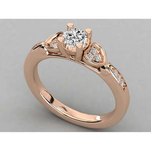 Anillo Solitario de Oro de 18K para Mujer con Diamante Cultivado en Laboratorio - Product Image 4