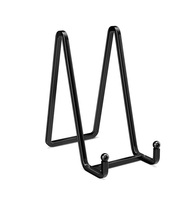 Support de plaque métallique en acier enduit de poudre durable pour contenir des plateaux de service de plaques d'affichage ou des céramiques vintage