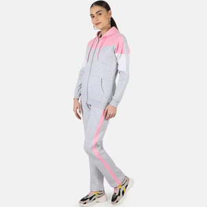 Conjunto de dos piezas de chándal para correr de alta calidad personalizado, último conjunto de chándal de lana para mujer, conjunto de punto para mujer - Product Image 2