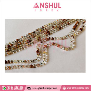 Hebras de cuentas redondas de ludiolita de la más alta calidad para prácticas curativas y fabricación de joyas de proveedor indio, novedad de 2024 - Product Image 2