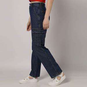 2026 pantalones de mezclilla teñidos lisos para mujer estilo atractivo Pantalones vaqueros de moda para mujer fabricante de Pakistán pantalones vaqueros para mujer - Product Image 2