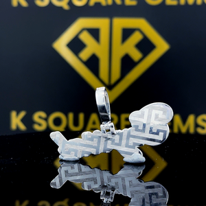 Pendentif Hip Hop lettre personnalisée, personnaliser votre lettre, petit pendentif numéro Hip Hop, pendentif Moissanite, bijoux Ice Out Hip Hop - Product Image 3