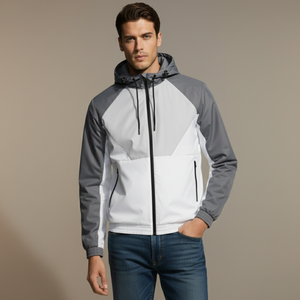 แจ็กเก็ตกันฝนสำหรับผู้ชายกีฬาอเมริกาโนผ้าฝ้าย100% กันน้ำขนาดใหญ่พิเศษสำหรับการล่าสัตว์กลางแจ้งโลโก้ออกแบบได้ตามต้องการ - Product Image 2