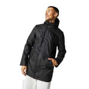 Fabrication sur mesure de veste de piste de pluie imperméable en polyester et nylon Veste coupe-vent de piste de pluie à fermeture éclair complète de haute qualité pour hommes - Product Image 1
