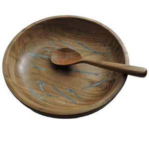 Cuenco de madera de resina para frutas, cuenco decorativo de calidad sostenible, diseño personalizado, ensaladera para catering de fiesta - Product Image 6