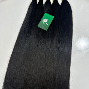 Directamente de fábrica al por mayor de calidad superior ruso personalizado colores Virgen Natural extensiones de cabello a granel Cabelo Humano Natural - Product Image 5