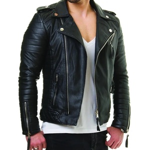 Veste en cuir pour homme sur mesure, en cuir de vache, décontractée, de créateur, avec logo sur le devant, fabricant OEM, logo et design personnalisés - Product Image 4