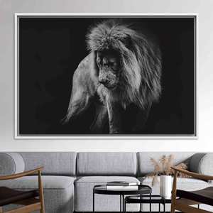 Elegant Printed Canvas Artwork - Modern Graphic Design for Home Decor,WHITE <b>FRAMED</b> CANVAS - Product Image 1