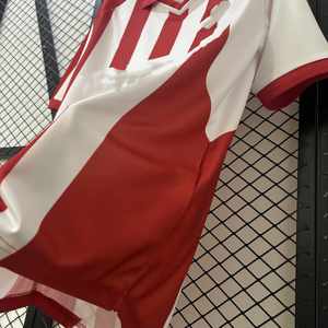 Maillot de football rétro Eindhoven Home Retro 0001, design classique à rayures, logo brodé, col polo côtelé - Product Image 5