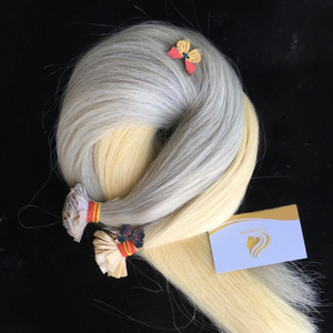 Extensions de cheveux à clips pré-collées en kératine italienne, 100% cheveux vierges vietnamiens Remy, 8-32 pouces, toutes les couleurs, soyeuses - Product Image 1