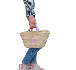 Bolso de Hombro de Paja Tejido a Mano para Mujer, Estilo Moderno, Bolso de Playa de Macramé y Ganchillo - Product Image 1