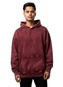 Sudadera con Capucha Personalizada con Lavado Ácido, Estilo Vintage, 500GSM, Talla Grande, Felpa, Ropa Urbana para Hombre, Muestra OEM Disponible - Product Image 1
