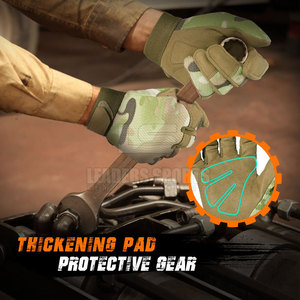 ถุงมือยุทธวิธีหนังกันกระแทกหลายวัสดุ ปรับแต่งได้ ราคาโรงงาน ขายดีอันดับต้นๆ - Product Image 6