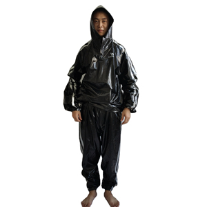 ชุดวอร์มมีฮู้ดนีโอพรีนสำหรับผู้หญิงชุดซาวน่าป้องกันการฉีกขาดสำหรับออกกำลังกายออกกำลังกายในบ้านสำหรับลดน้ำหนักและกระชับสัดส่วน - Product Image 3