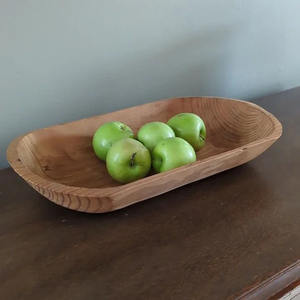 Design génial brillant fini forme ovale taille personnalisée bol à pâte en bois pour but de cuisine décoration de la maison Table décorer - Product Image 5