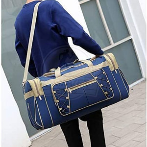 Bolsa de gimnasio de Viaje Unisex de alta calidad de fábrica OEM Color personalizado con cierre de cremallera Forro de nailon a la venta para uso en exteriores. - Product Image 2