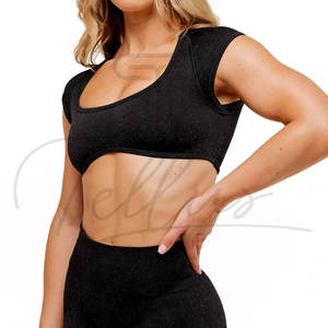 T-shirt court à manches longues pour femme, motif estival, coupe formelle, séchage rapide, respirant, écologique, personnalisable, idéal pour l'entraînement – Nouveauté très prisée - Product Image 4