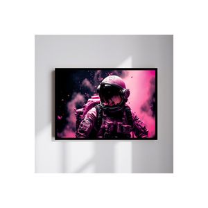 Mesa MDF de gran tamaño de 70x50cm con astronauta espacial colorido desteñido Marco de impresión de calidad acentos de pared 134 - Product Image 3