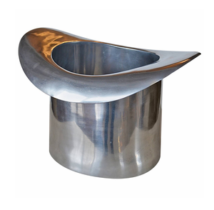 Cubo de hielo de metal y aluminio para bar con asas, cubo enfriador de botellas de champán para hoteles, restaurantes, superventas - Product Image 2