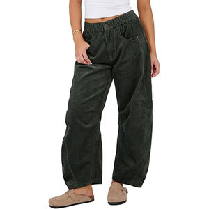 Pantalon personnalisé élégant pour hommes Pantalon cargo baggy en velours côtelé en coton Pantalons décontractés pour hommes - Product Image 6
