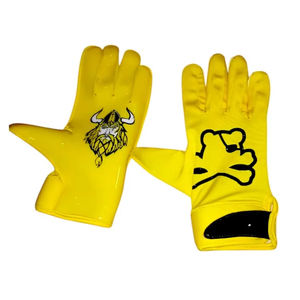 ถุงมือรับบอลอเมริกันฟุตบอลสำหรับมืออาชีพ - น้ำหนักเบา ทนทาน ยึดเกาะดี คุณภาพสูง ป้องกันรังสียูวี ผลิตจากโพลีเอสเตอร์ ปรับแต่งได้ - Product Image 1