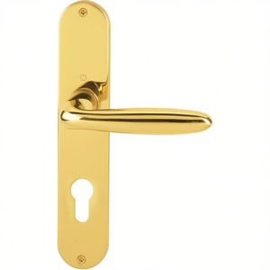 Verona M151/302 Brass <b>Long</b> Plate Set F71 PZ 72mm DIN <b>Curtain</b> Poles Tracks & Accessories Left/Right HOPPE - Product Image 3