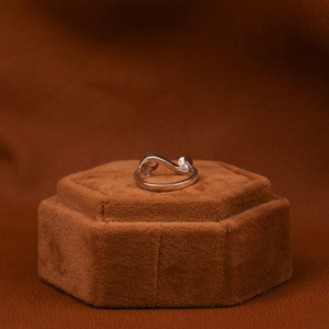 Pink & EF Round 18KT Solid Gold Engagement <b>Ring</b> 0.40 CT Lab Grown Diamond Solid Gold Plated Engagement <b>Ring</b> with Classic Style - Product Image 4