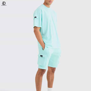 Nouvelle Collection 2025 – Ensemble Court Décontracté en Coton Tricoté pour Homme – Tissu de Qualité Supérieure 100% Coton – Impression de Logo Personnalisé – Collection Été - Product Image 4