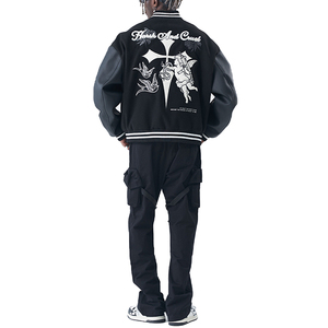 Veste universitaire classique unisexe doublée en polaire, respirante, design personnalisé, tissu en coton polyester pour les fans de baseball en hiver - Product Image 2