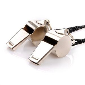 Survival Metal Whistle Stainless Steel with <b>Neck</b> <b>Chain</b> Lanyard Durable Brass Lifesaving Security Whistle - Product Image 6