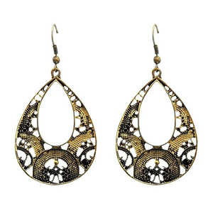 Urthn <b>Fine</b> <b>Cuff</b> <b>Earrings</b> Antique Gold Plated Dangler 1304725 - Product Image 1