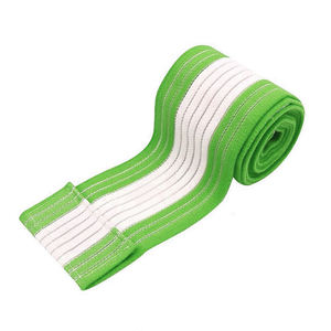 Bandes de genou pour haltérophilie de couleur personnalisée, épaisses, réglables, fermeture à boucle et crochet antidérapante, accessoires de fitness de qualité professionnelle - Product Image 2