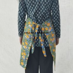 Solid Cotton Linen <b>Kitchen</b> <b>Apron</b> High Quality 100% Linen Long <b>Apron</b> for Cooking - Product Image 3