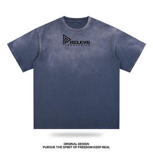 เสื้อยืดซันเฟด เสื้อยืดคอตตอนผู้ชายแบบสั่งทำ คอกลม แขนสั้น พิมพ์ลาย เสื้อยืดฟิตเนส เสื้อยืดเปล่า ผ้าฝ้าย 100% เสื้อยืดระบายอากาศได้ดี - Product Image 4