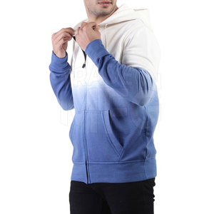 Sudaderas con capucha personalizadas para hombre con diseño OEM de estilo callejero de alta calidad, sudaderas con cremallera para hombre hechas de algodón/poliéster - Product Image 2