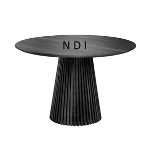 Mesa de centro de sofá sostenible con acabado brillante, mesa de centro de Metal de aluminio con acabado en polvo negro, mesa de centro de diseño hecho a mano - Product Image 1