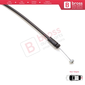 Mécanisme de verrouillage de hayon BDP668 avec poignée de déverrouillage et câble Bowden court pour Kangoo MK1 KC Express FC Kubistar X76 7700354861 - Product Image 3