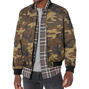 Precio al por mayor Chaquetas de los hombres Chaqueta de Bombardero a prueba de viento Manga larga Estilo casual High Street Poliéster-para la primavera y el otoño - Product Image 3