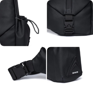 Bolso de Pecho Minimalista para Hombre, de Nailon, con Cierre de Cremallera, Impermeable, para Uso Diario, para Todas las Estaciones, Bolso de Hombro - Product Image 5