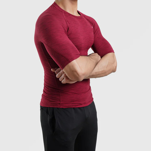 T-shirt à manches longues respirant, antibactérien, à séchage rapide, sans couture, de haute qualité, personnalisé, pour homme, coupe ajustée - Product Image 5