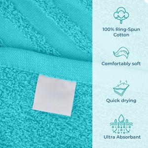 Offre Spéciale MultiTex International 100% coton grande serviette de bain rectangulaire écologique compressé couleur unie à séchage rapide Top hôtel - Product Image 5