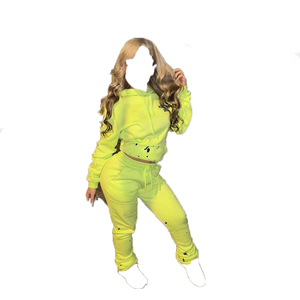 Survêtements et survêtements unisexe à logo personnalisé vêtements de sport en coton épais pour femmes survêtements de grande taille ensemble de survêtements pour femmes - Product Image 1