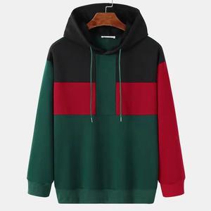 เสื้อสเวตเตอร์มีฮู้ดสำหรับผู้ชายแฟชั่น OEM เสื้อสเวตเตอร์ผ้าฝ้ายสี100% คุณภาพสูงสองสีสไตล์เด็กชายทรงโอเวอร์ไซส์สำหรับฤดูหนาว - Product Image 1