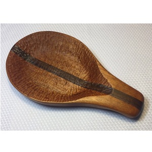 Soporte moderno de madera natural para cuchara, soporte para utensilios de madera lisa para estufa, pinzas para ollas de cocina - Product Image 5