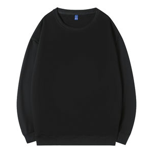 Vente en gros de sweatshirts et sweats à capuche personnalisés pour hommes, encolure ras du cou, vêtements de rue en coton à épaules tombantes, sweatshirts unisexes surdimensionnés Service OEM - Product Image 2