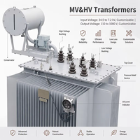 Transformateur de distribution triphasé immergé dans l'huile 35 kV, transformateur de puissance scellé pour environnements difficiles, projets miniers EPC