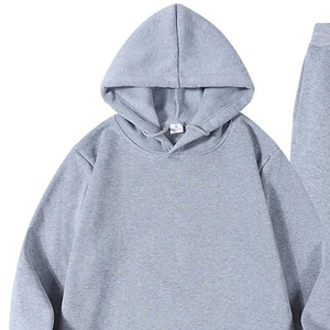 Survêtement décontracté 2024 de haute qualité, séchage rapide, respirant, léger, couleur unie, 100 % coton, pull à manches longues, taille élastique - Product Image 6
