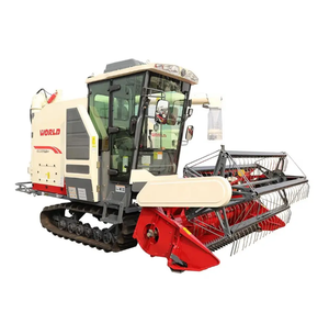 Moissonneuse-batteuse mini sur chenilles pour riz, blé et maïs, à transmission par engrenages, haute productivité, pour la récolte des céréales en exploitation agricole - Product Image 1
